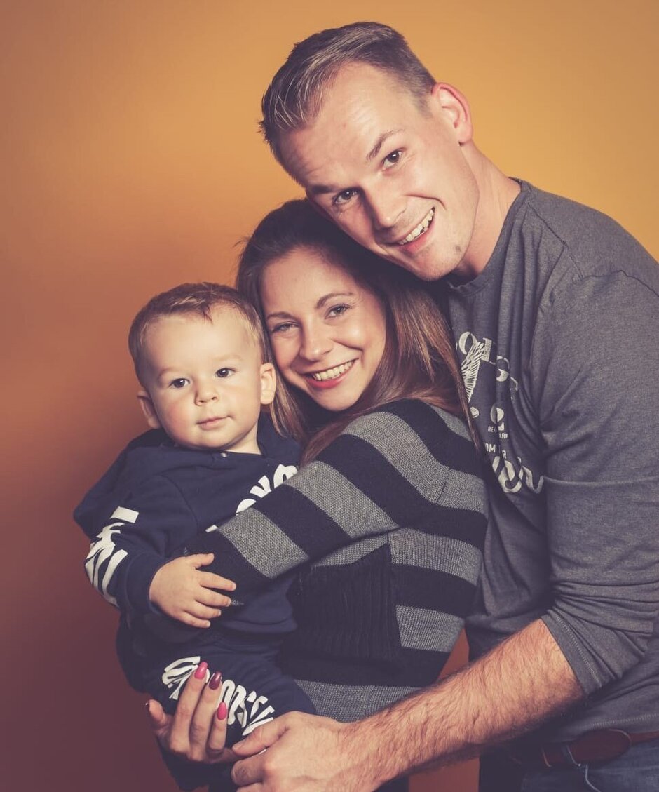 Familie Schäfer aus Kamenz Yasemin, René und Leon Schäfer