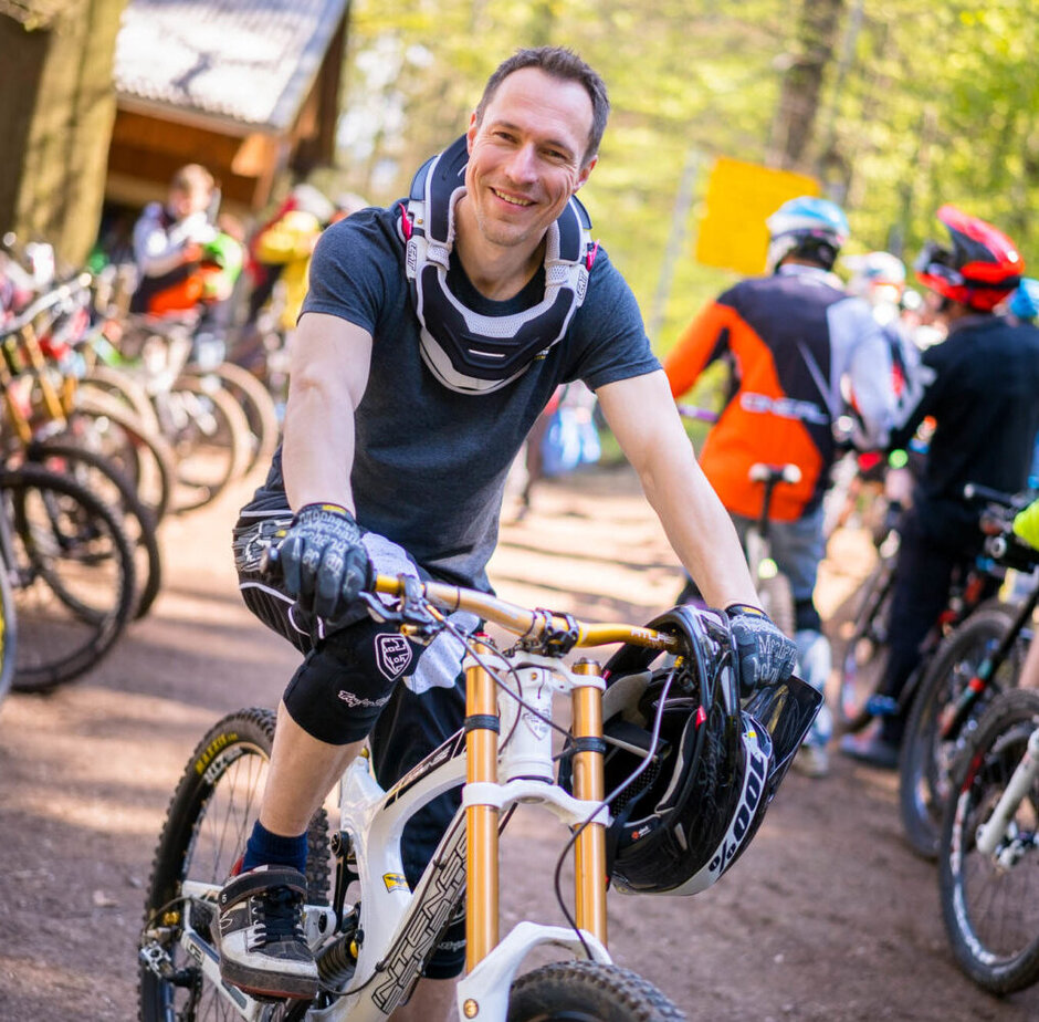 Robin Klinkert im Bikepark Elstra